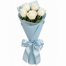 Букет 5 Белых роз Проуд #REPLACE_PRED# Копейске