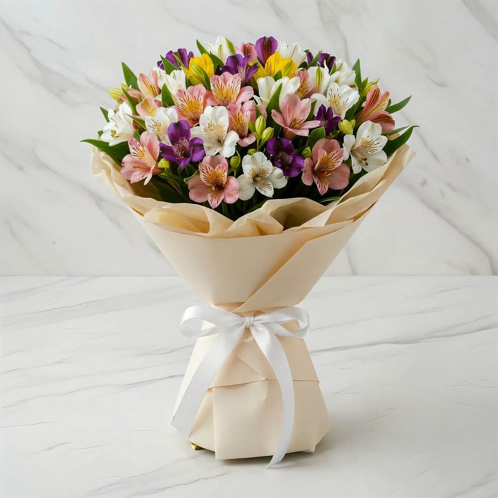 Букет цветов из: Альстромерии в Копейске