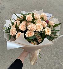 Букет Кремовые розы Латте в Копейске