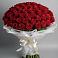 Букет 101 Красная роза Блэк Мэджик в Копейске