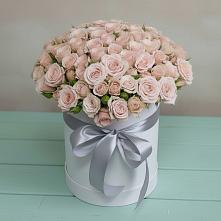 Цветочная композиция из Розы в шляпной коробке #REPLACE_PRED# Копейске