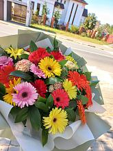 Букет цветов из:  Герберы #REPLACE_PRED# Копейске