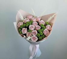 Букет цветов из:  Розы и Хризантемы в Копейске