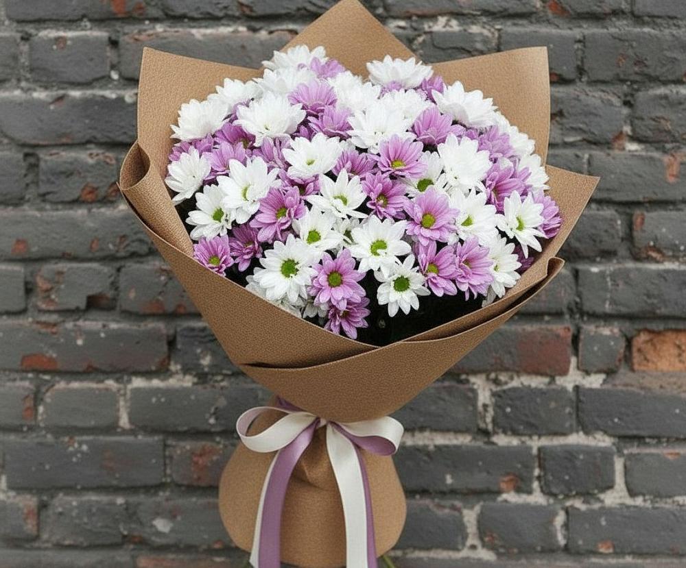 Букет цветов из: Хризантемы в Копейске