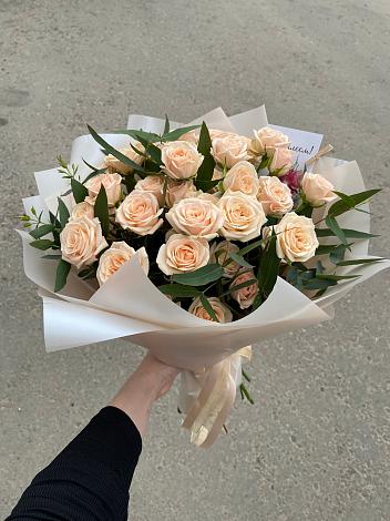 Букет Кремовые розы Латте в Копейске