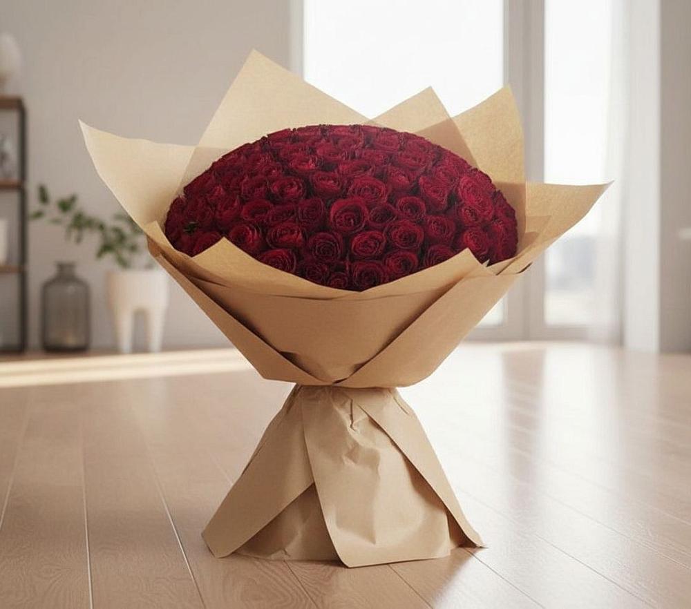 Букет 101 Красная роза в Копейске