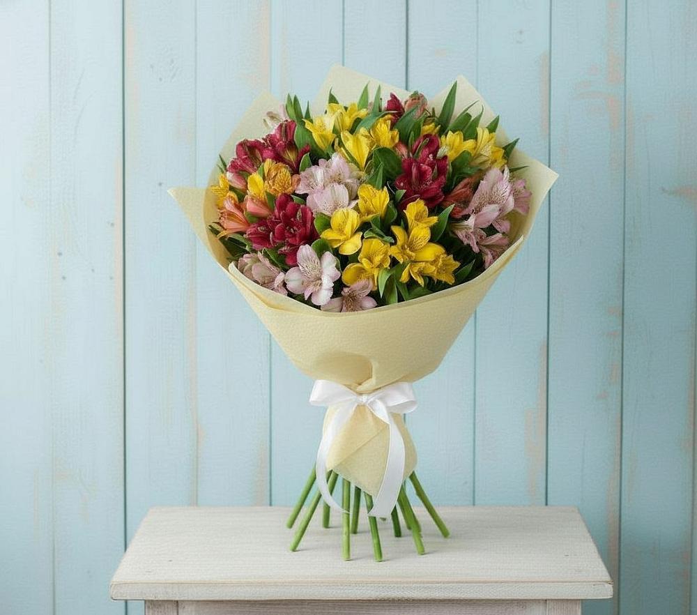 Букет цветов из: Альстромерии в Копейске